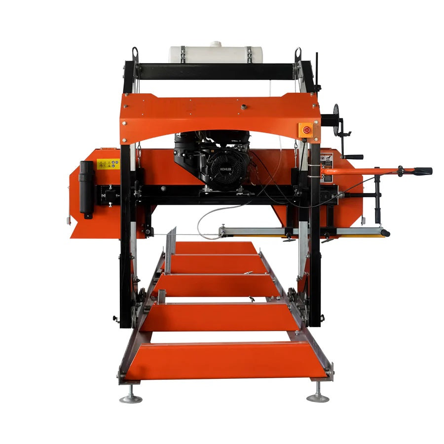 New 30" Portable Sawmill, 14 HP Kohler Engine, 28" Board Width, 12' Log Length, 14.5' Track Bed
