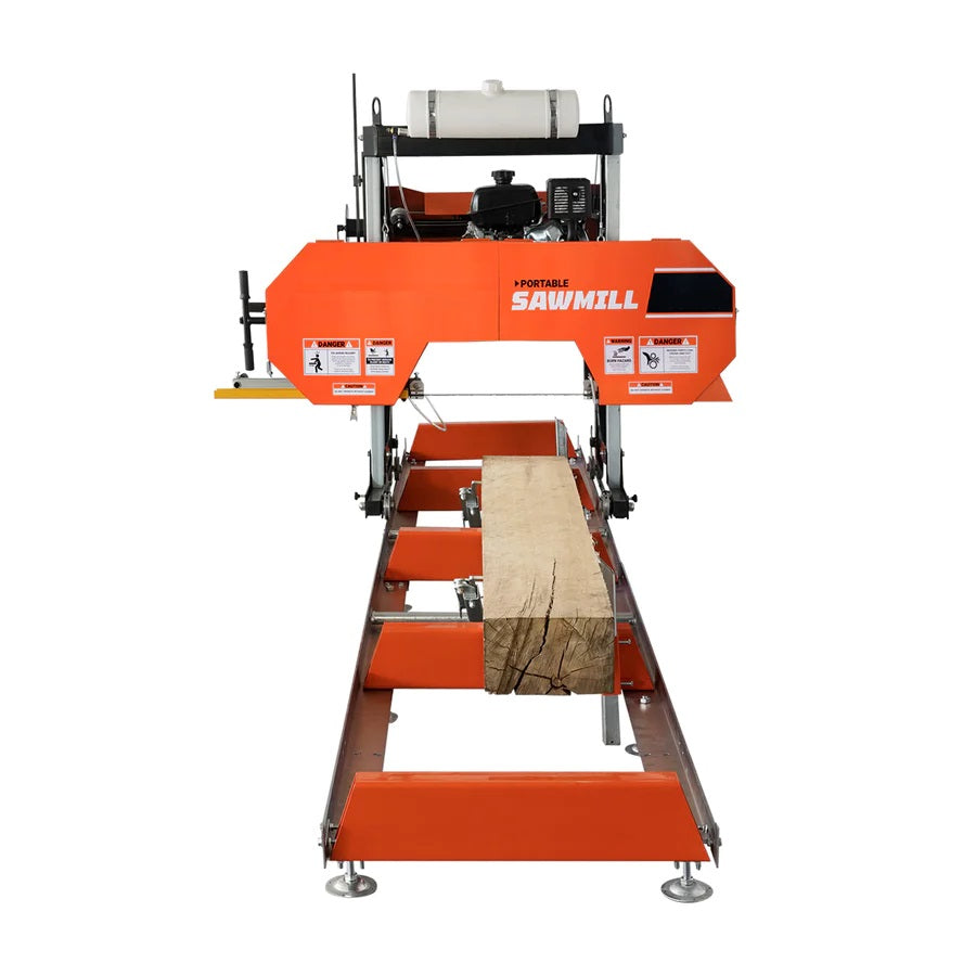 New 27" Portable Sawmill, 14 HP Kohler Gas Engine, 21" Board Width, 12' Log Length, 14-1/2' Track Bed