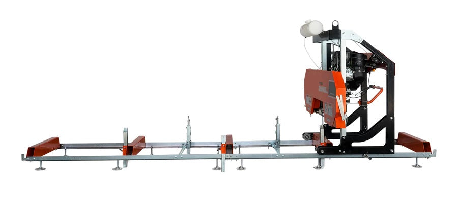 New 27" Portable Sawmill, 14 HP Kohler Gas Engine, 21" Board Width, 12' Log Length, 14-1/2' Track Bed