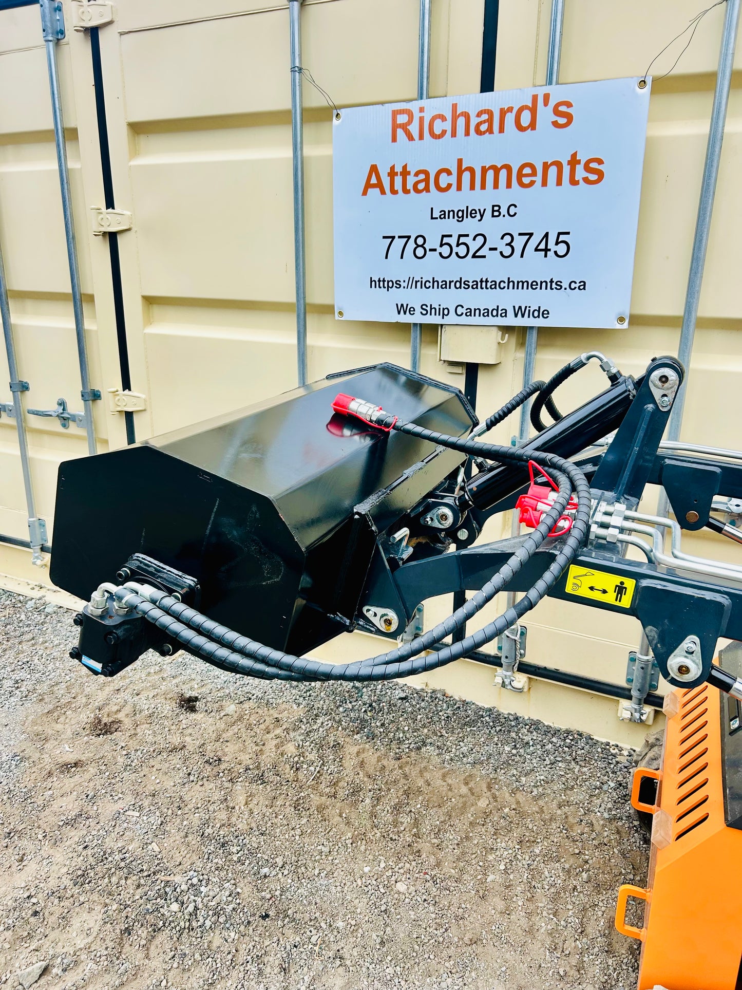 New Mini Skid Steer Hydraulic Rototiller / Cultivator