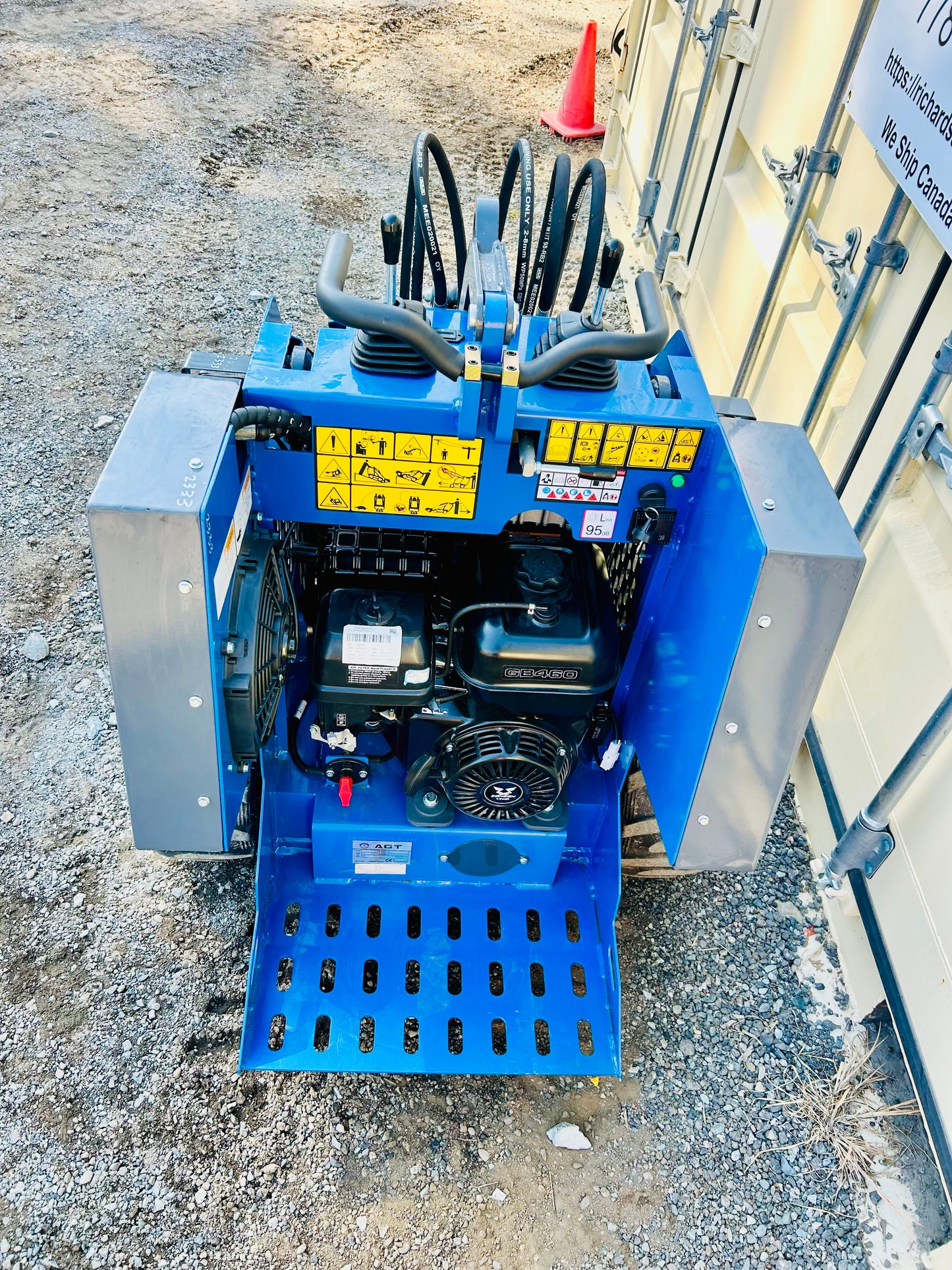 New MX-MZW14 Stand On Mini Skid Steer Wheeled Loader