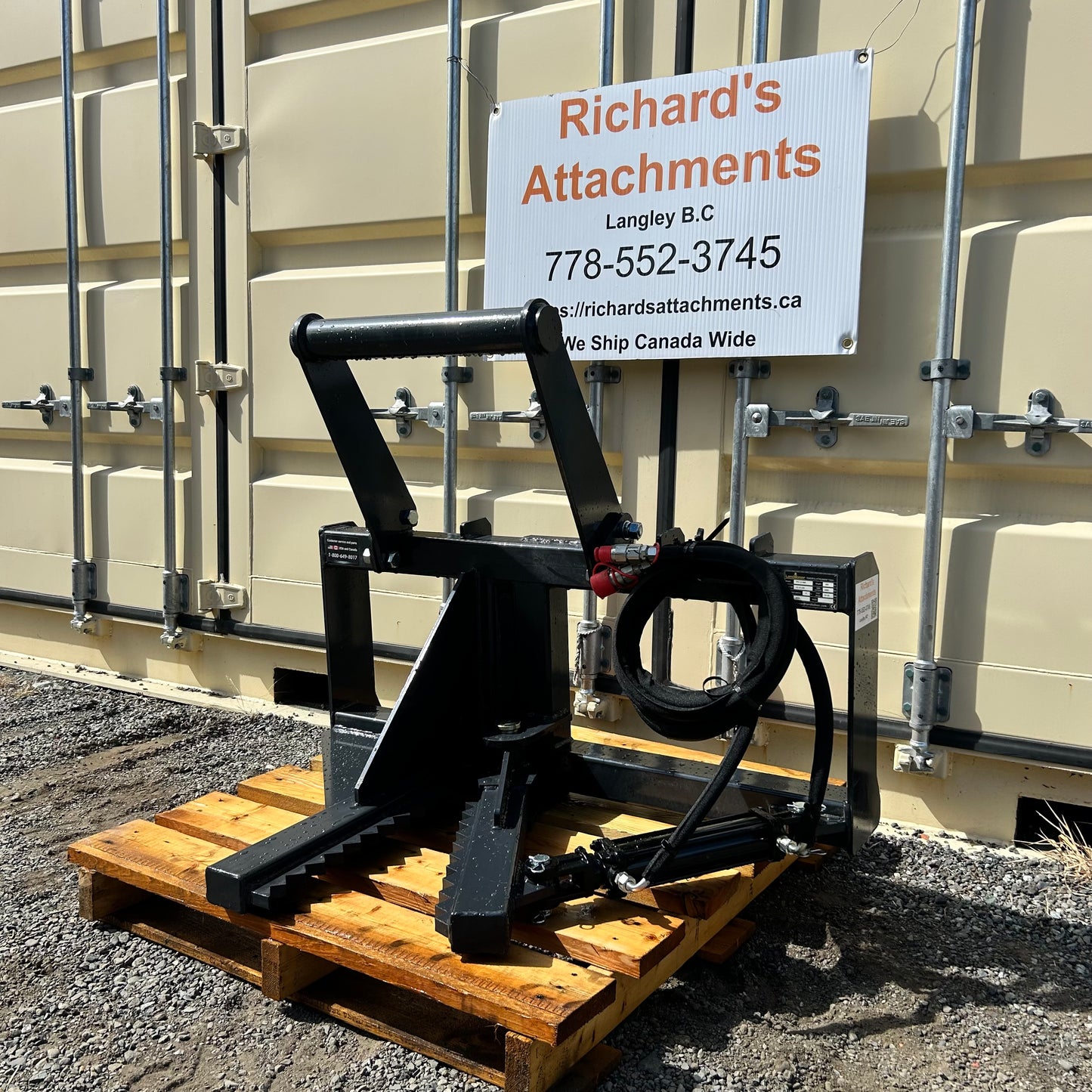 $1650 New Skid Steer Post Puller / Tree Puller