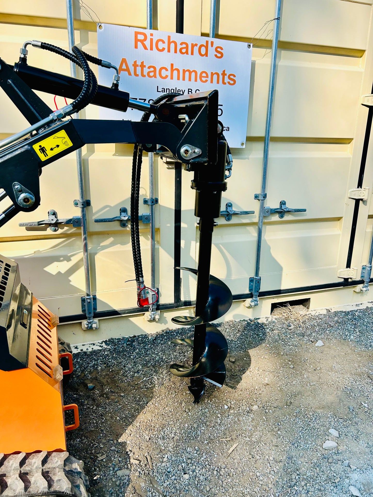 New Mini Skid Steer 12” Hydraulic Post Hole Auger