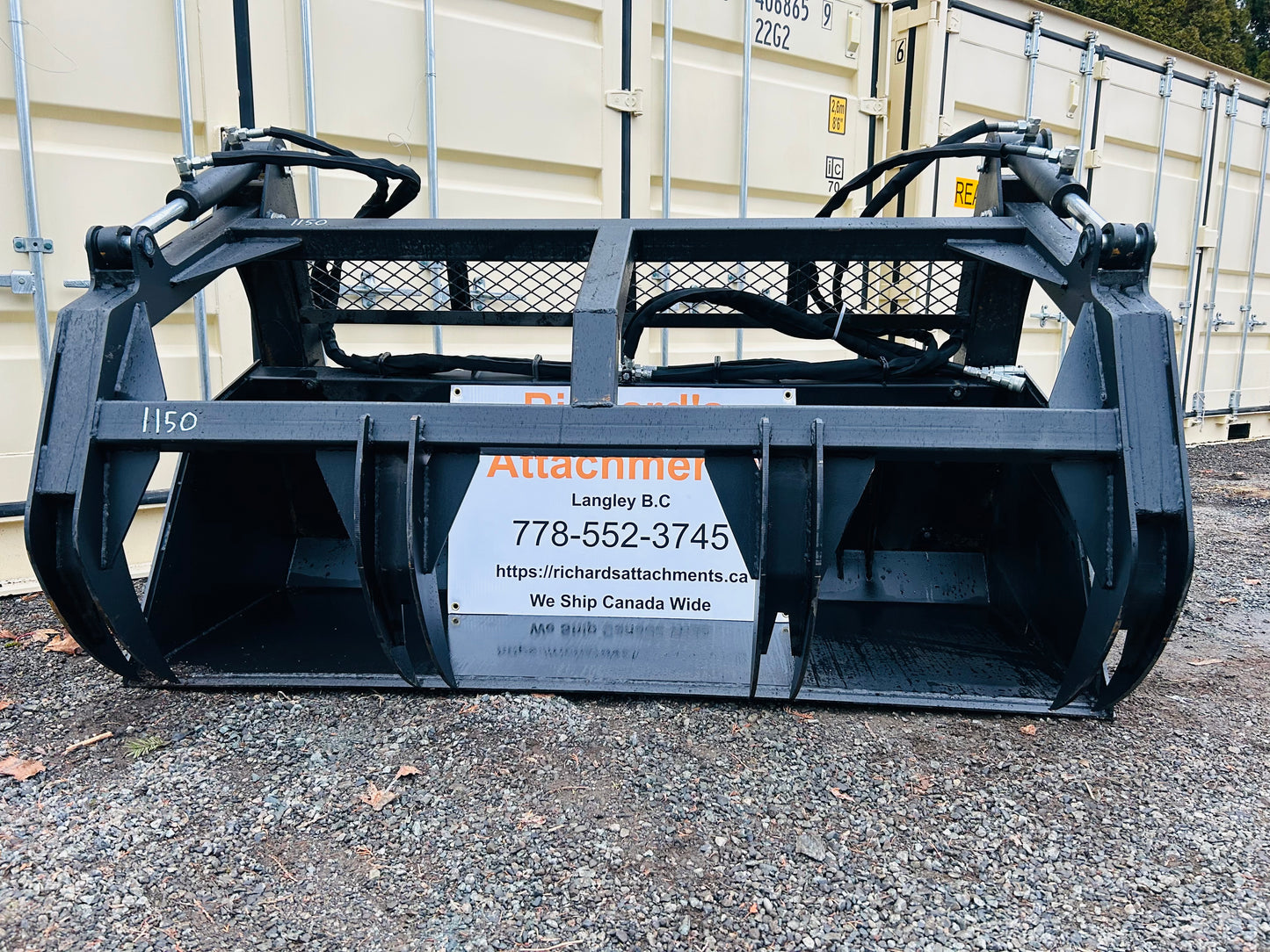 New 82'' Skid Steer Grapple Bucket