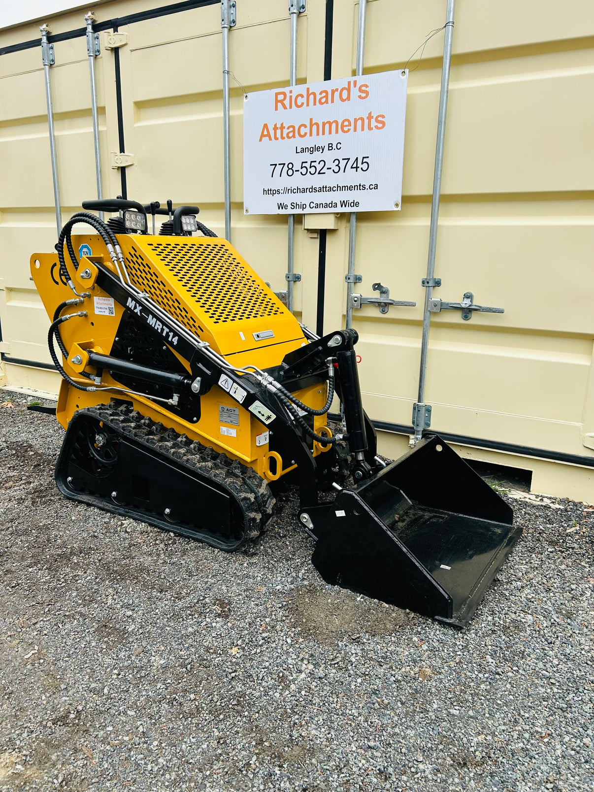 New MX-MRT14 Mini Skid Steer Track Loader – Richard’s Attachments