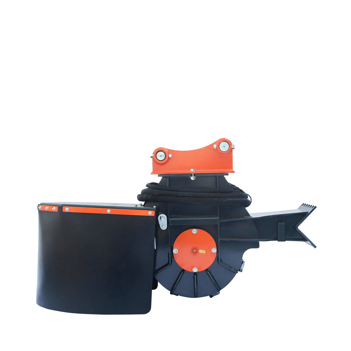 New 18" Excavator Stump Grinder Attachment, 3 to 7-ton Carrier, 13-20 GPM, Case Drain Line