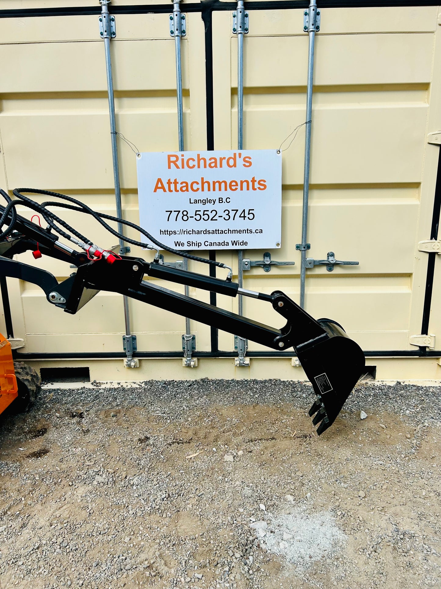 New Mini Skid Steer Backhoe Arm