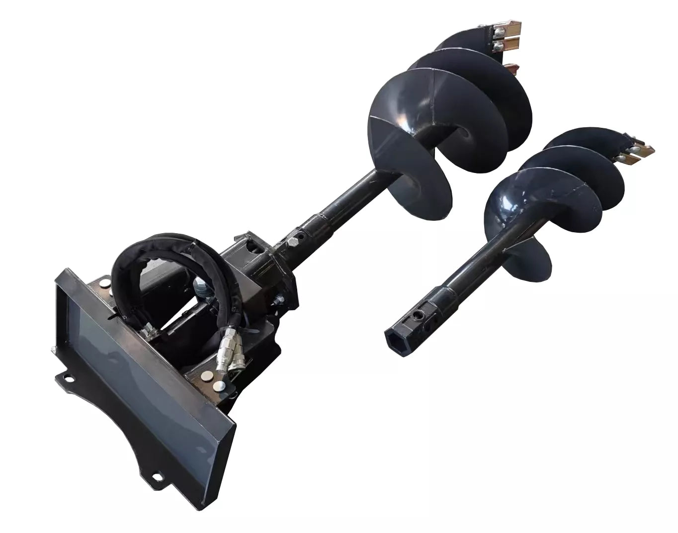 New QB-SD10 Mini Skid Steer Hydraulic Auger with 12” and 18” Bit