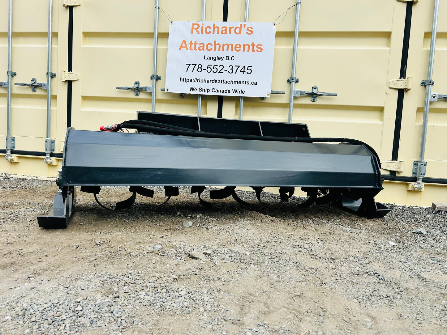 $1999 New 72” Skid Steer Hydraulic Tiller, Standard Flow