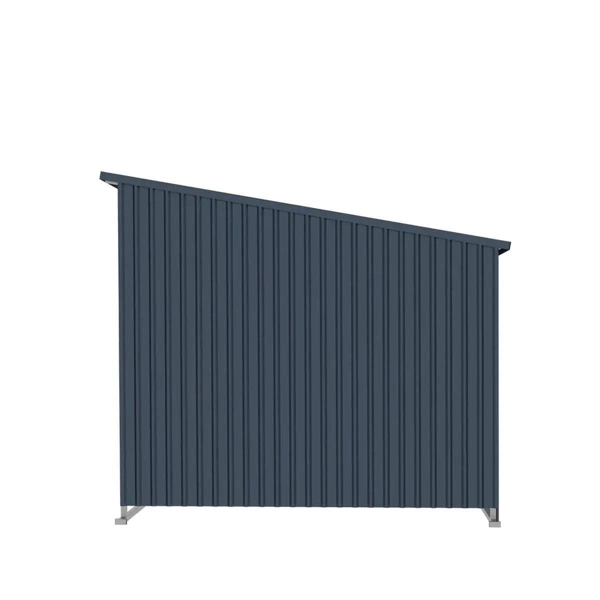 New 12 x 20 Horse Run-In Shed with Portable Skid Mount and Wide Front Opening for Livestock Shelter