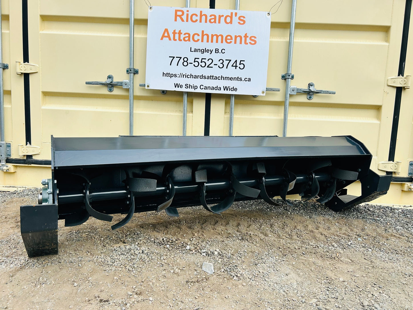 $1999 New 72” Skid Steer Hydraulic Tiller, Standard Flow