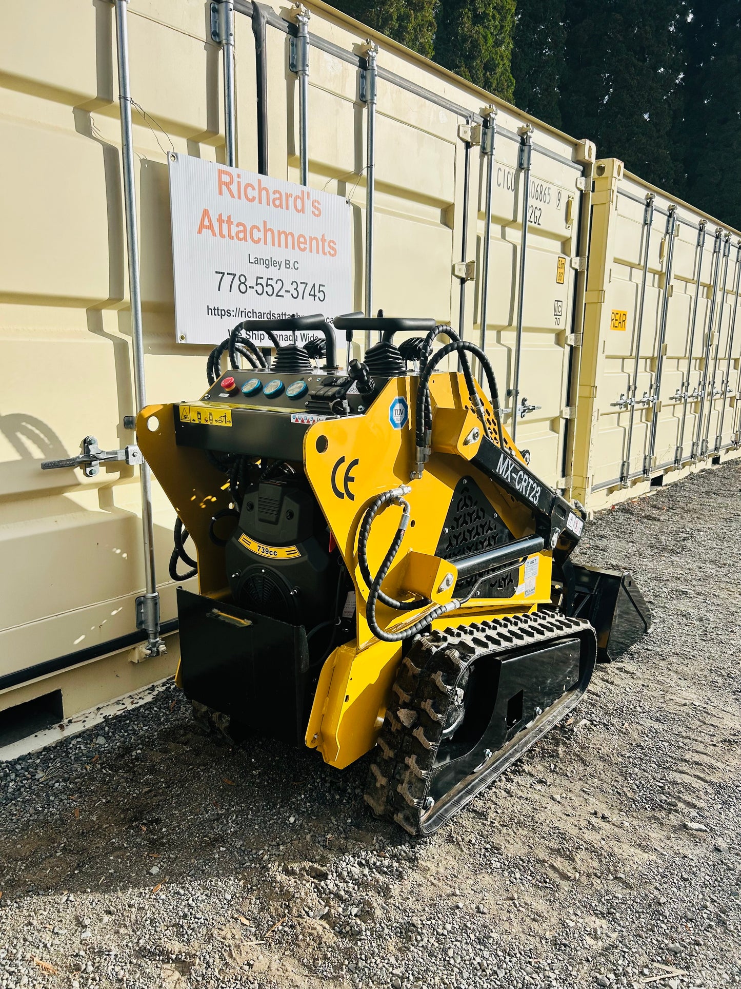 New MX-CRT23 Mini Skid Steer Track Loader