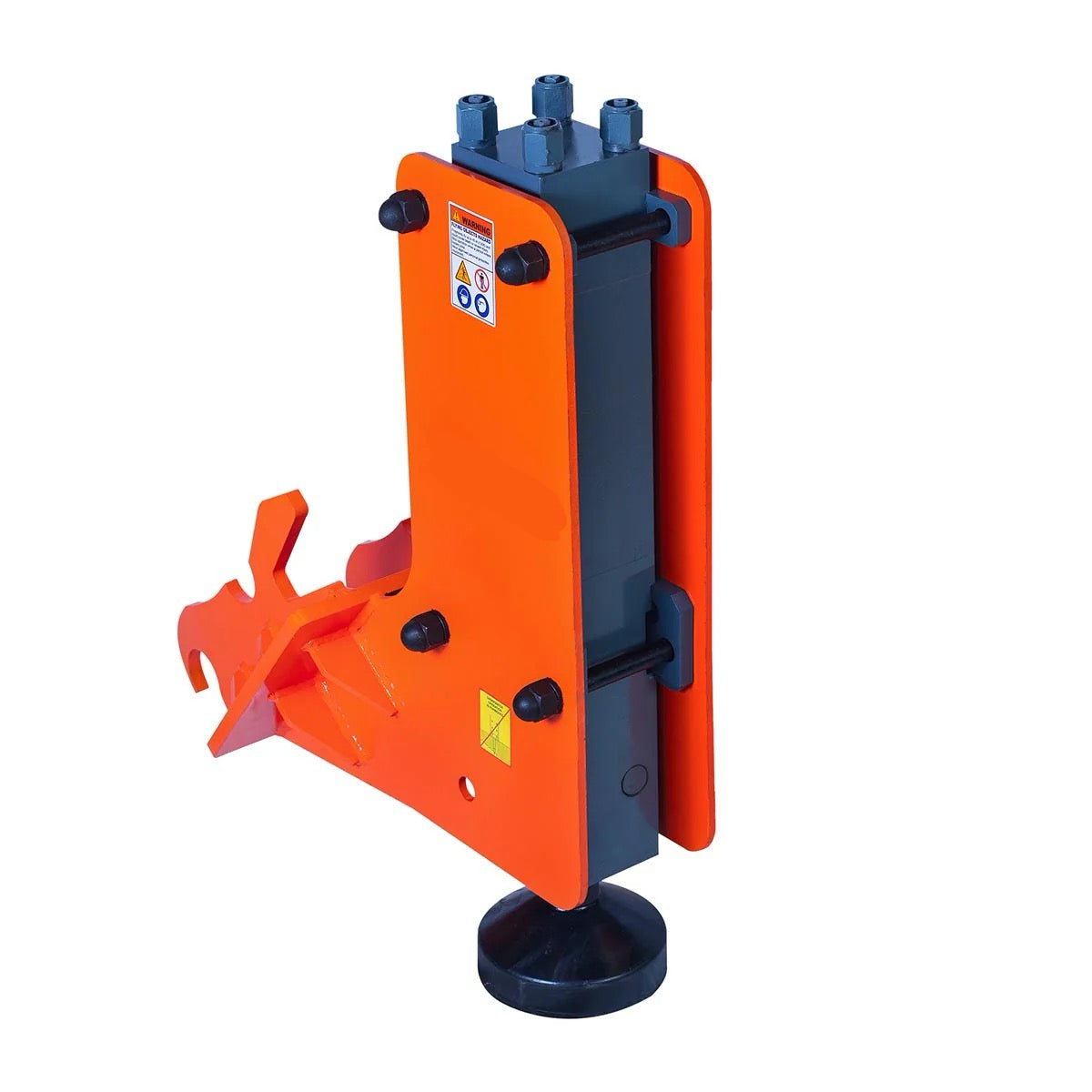 New Premium Excavator Hydraulic Post Pounder, 700 Ft-lb Energy Class, 500-900 BPM, 8” Post Capacity, 4-7 Ton Excavator