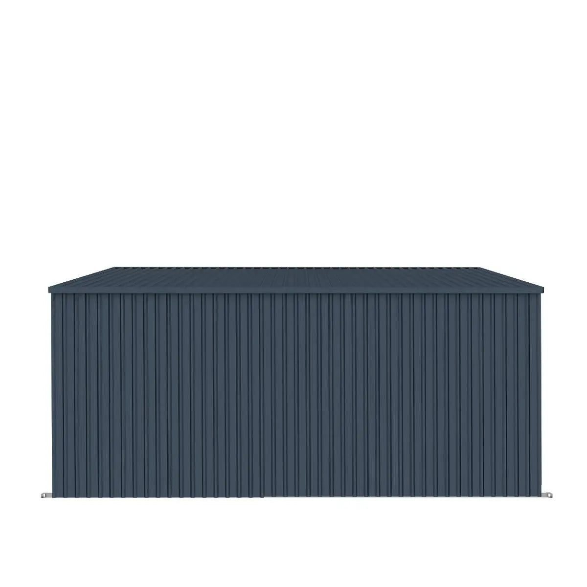 New 12 x 20 Horse Run-In Shed with Portable Skid Mount and Wide Front Opening for Livestock Shelter