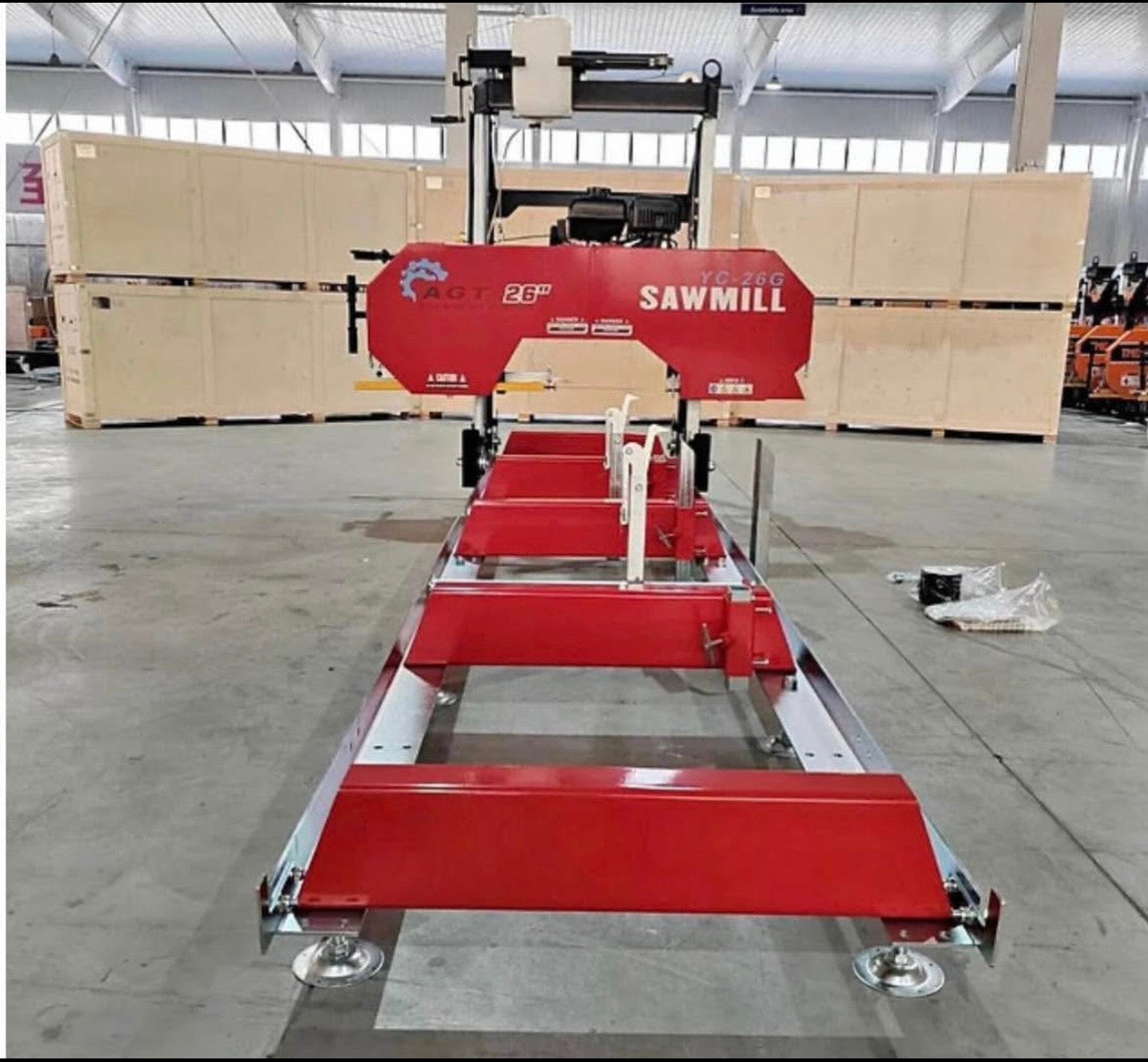 New in the Box AGT YC-26G 26” Gas Powered SAWMILL