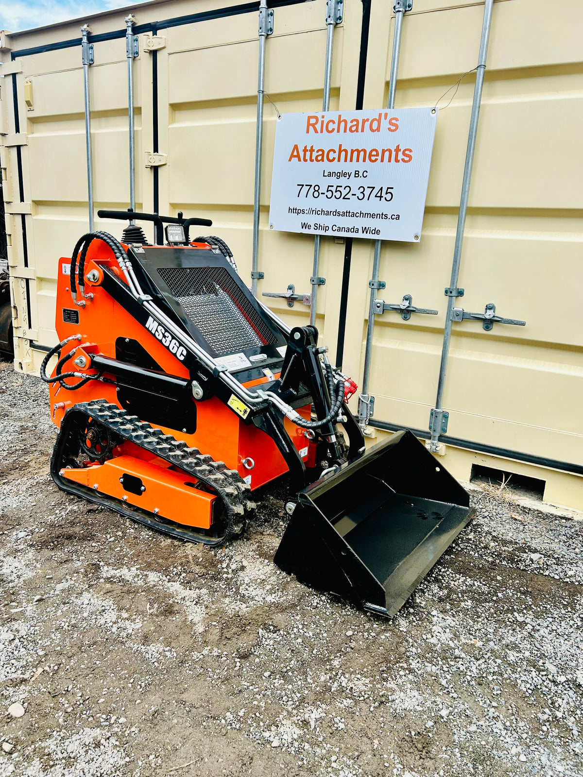 New Tracked SL36C Mini Compact Track Loader / Skid Steer Loader ...
