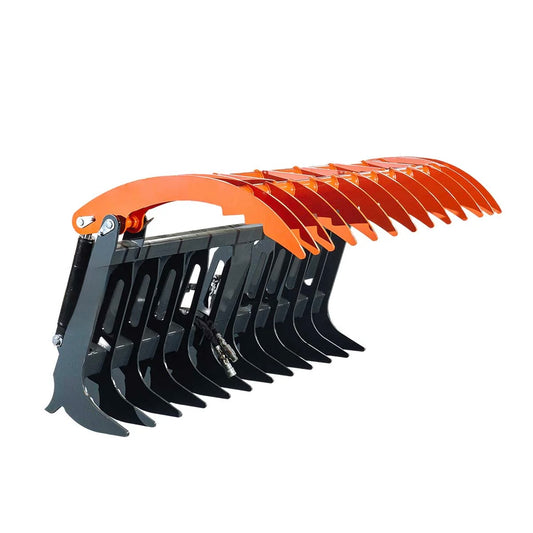 New Skid Steer Skeleton Root Rake Grapple, 2600 LB Grapple Capacity