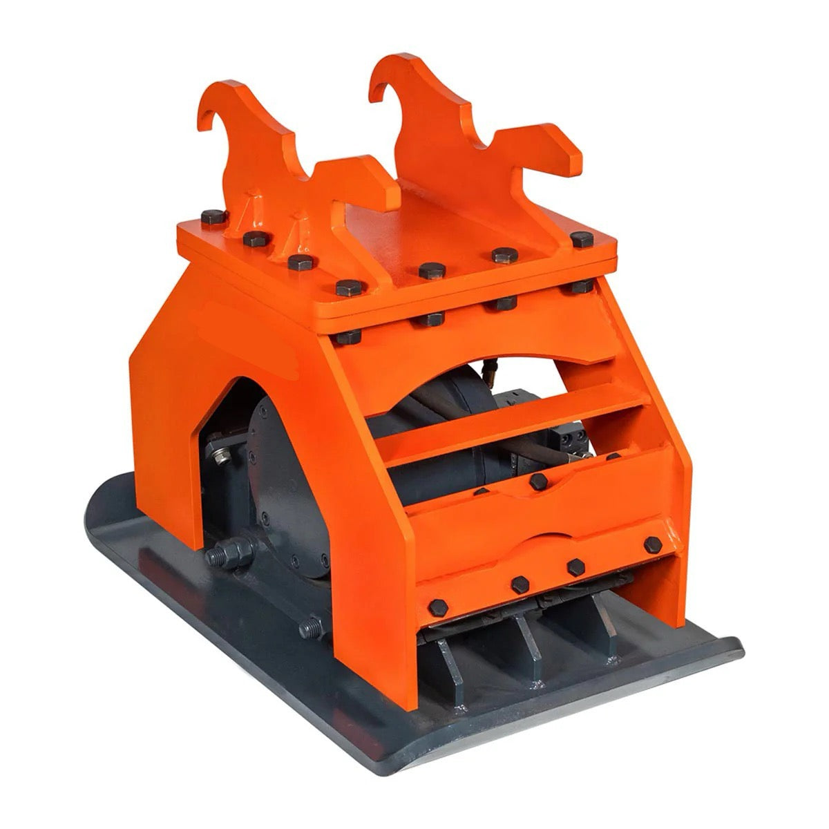 New Premium 11,000-lb Hydraulic Plate Compactor, 4-7 Ton Excavator Weight, 39” Compact Capacity