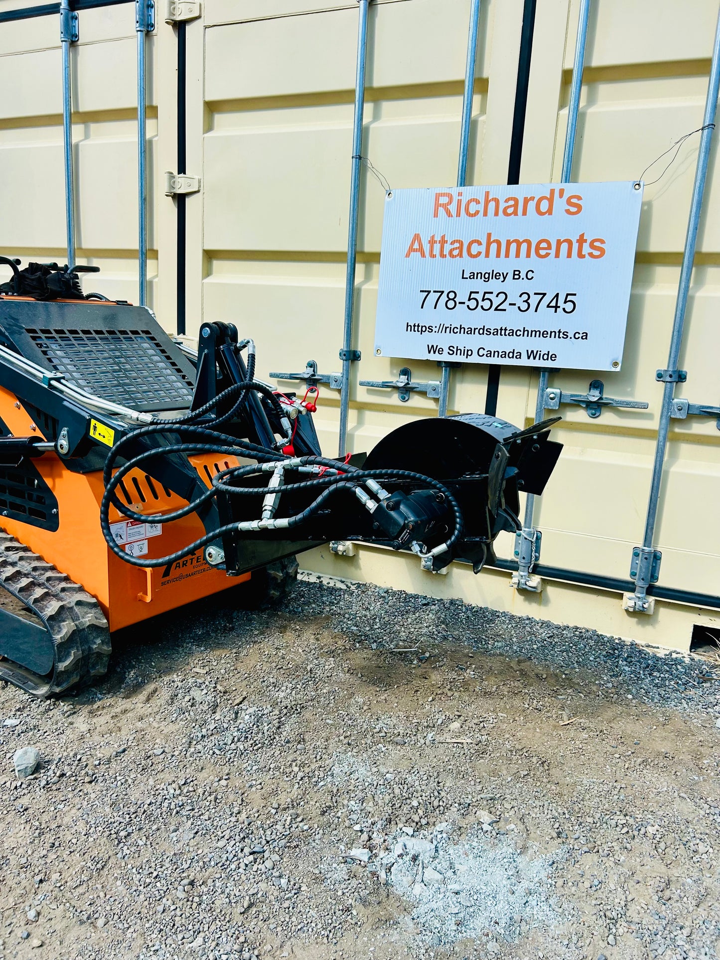 New Mini Skid Steer Hydraulic Stump Grinder