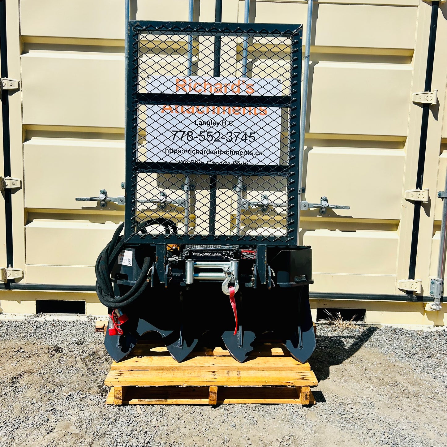 New 15,000 lbs Skid Steer Hydraulic Winch