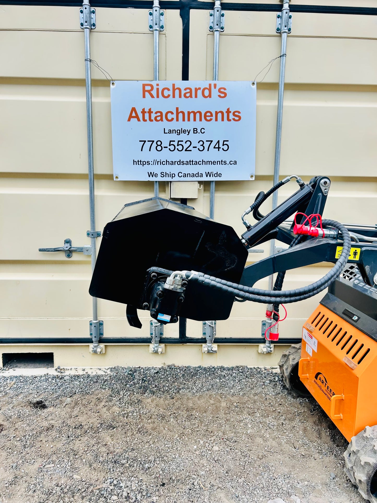 New Mini Skid Steer Hydraulic Rototiller / Cultivator
