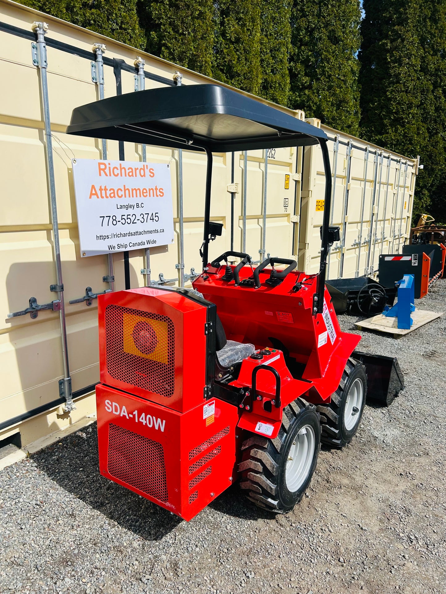 $5999 New SDA-140W 0.9-Ton Mini Wheeled Loader
