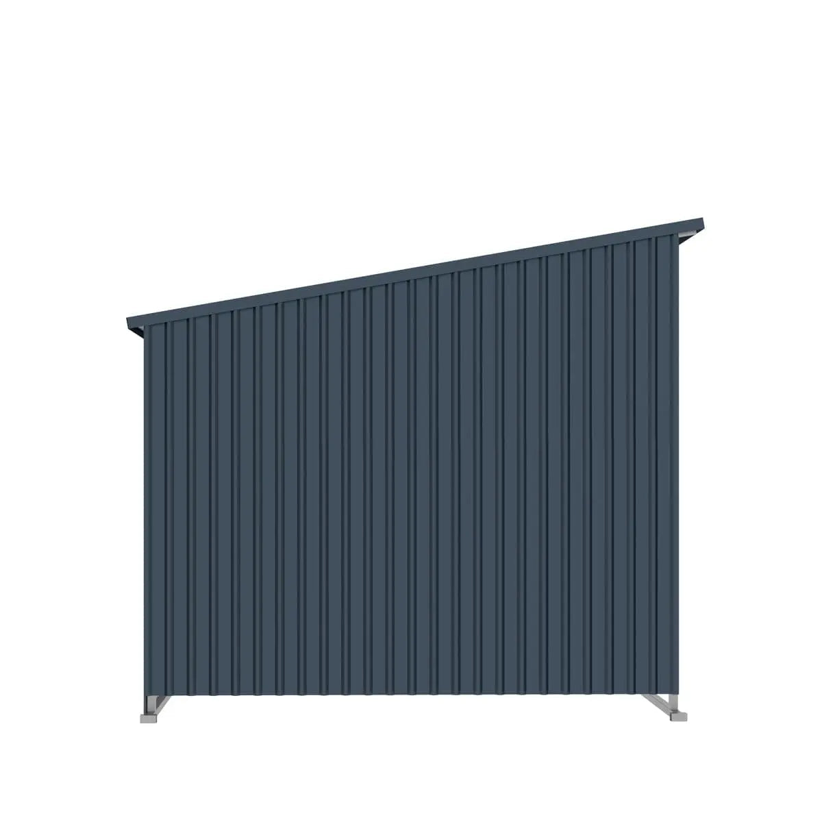 New 12 x 20 Horse Run-In Shed with Portable Skid Mount and Wide Front Opening for Livestock Shelter