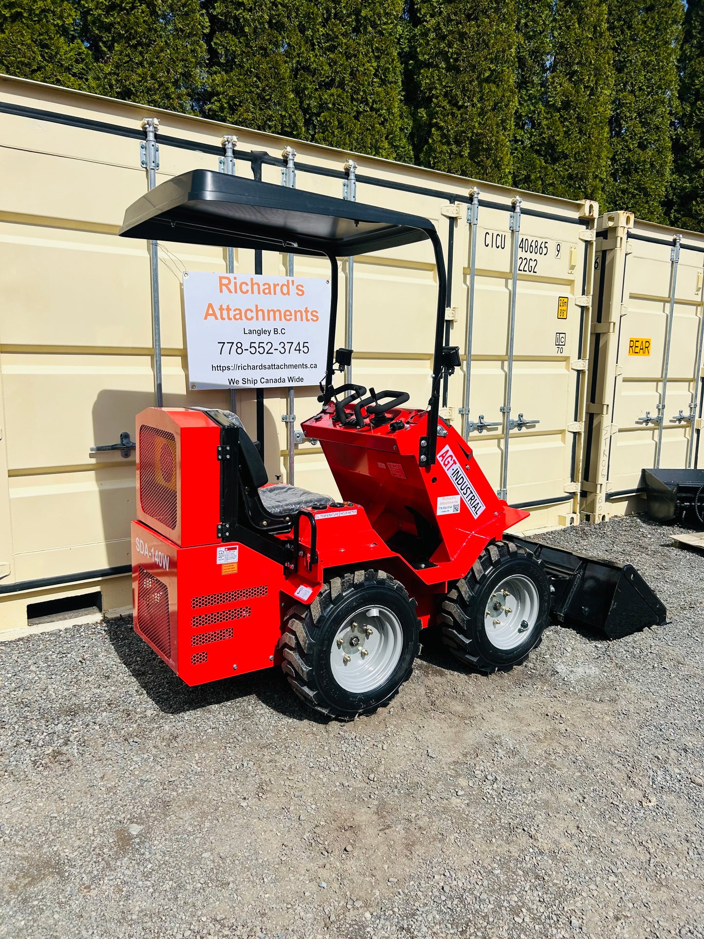 $5999 New SDA-140W 0.9-Ton Mini Wheeled Loader