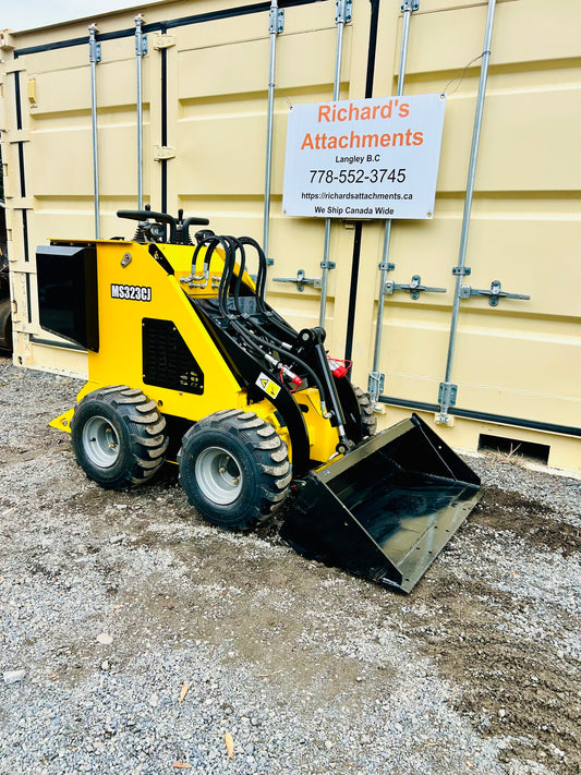 New MS323CJ Stand-On Wheeled Skid Steer Loader – Compact & Affordable Power