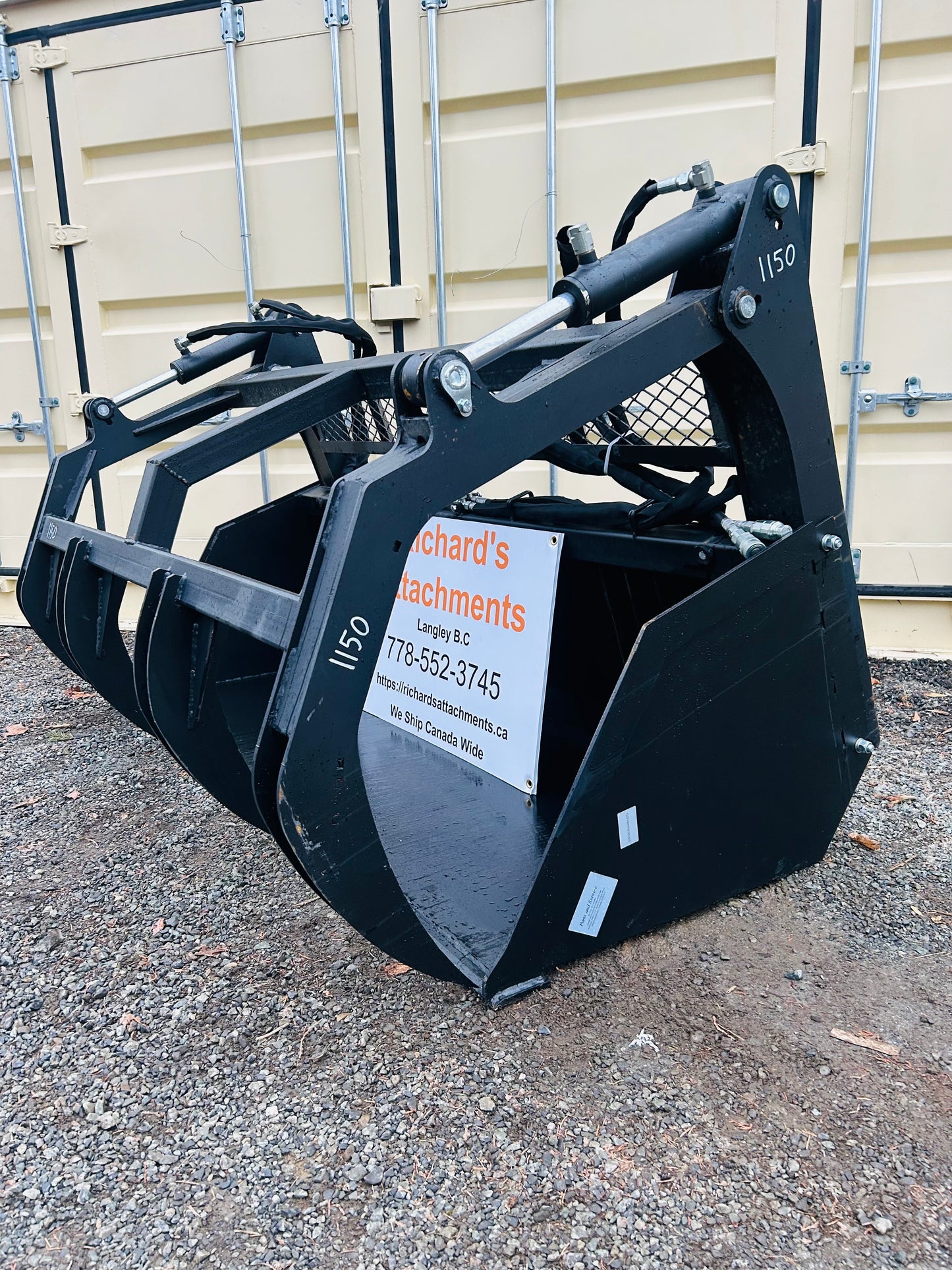 New 82'' Skid Steer Grapple Bucket