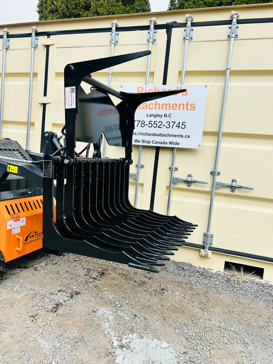 New Mini Skid Steer 44” Skeleton / Brush Grapple - Large Capacity