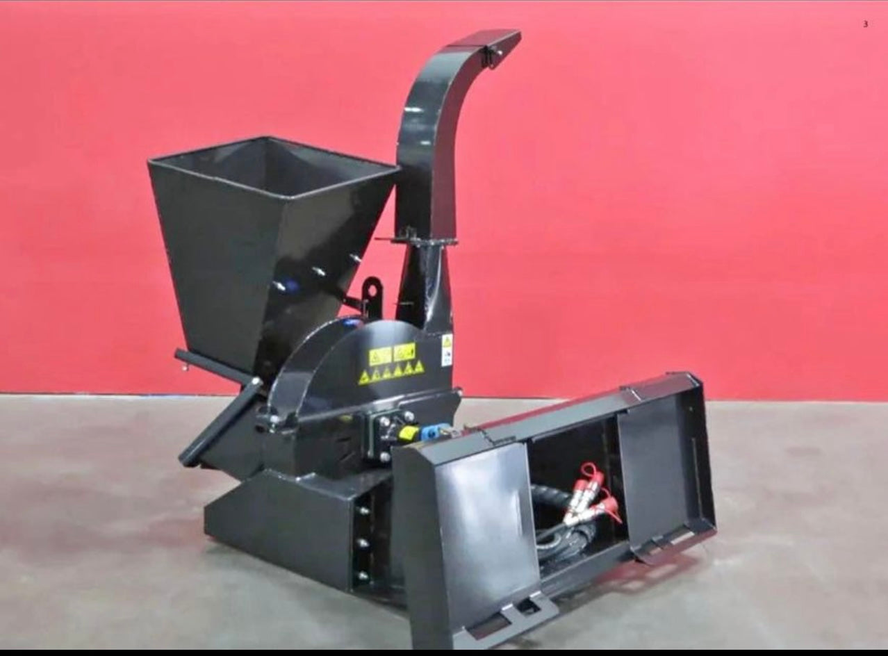 New Skid Steer 4” Wood Chipper, 17 MPa