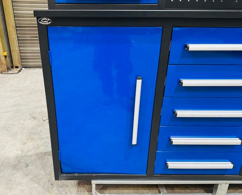 New 7' Garage Cabinet Workbench (18 Drawers & 4 Cabinets)