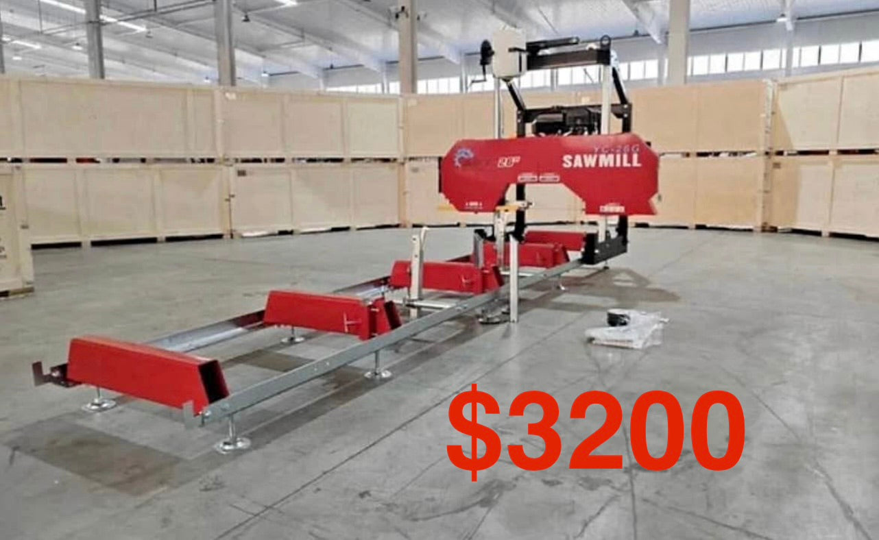 New in the Box AGT YC-26G 26” Gas Powered SAWMILL