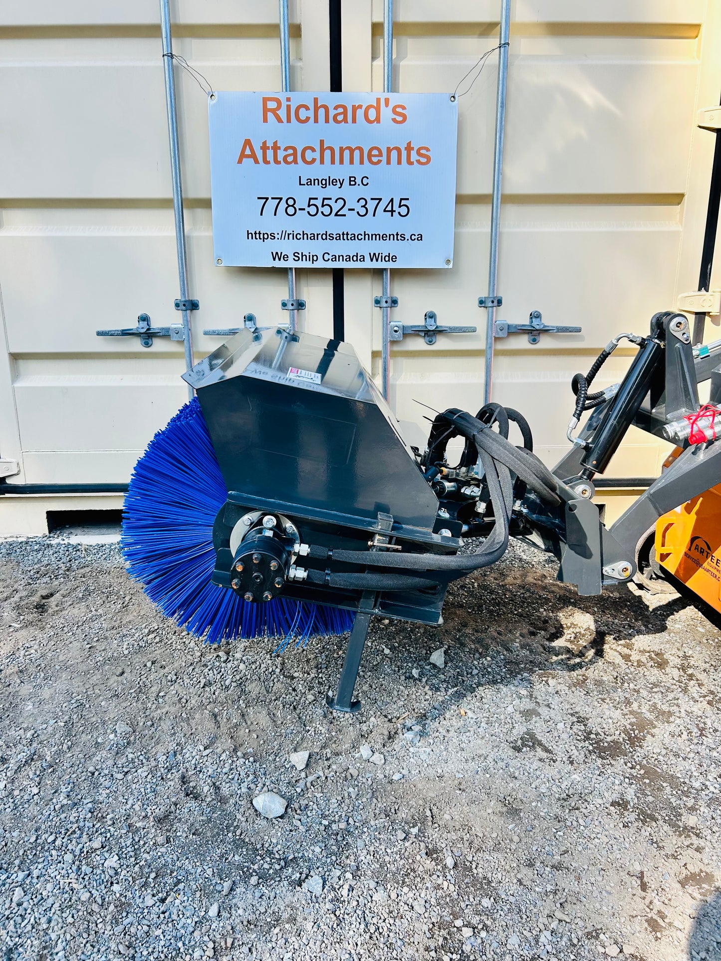 New Mini Skid Steer Hydraulic Angle Broom