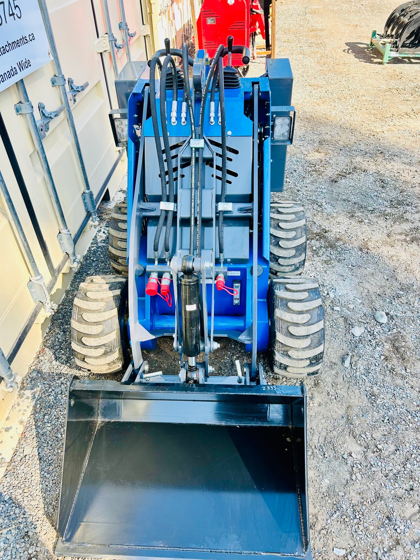New MX-MZW14 Stand On Mini Skid Steer Wheeled Loader