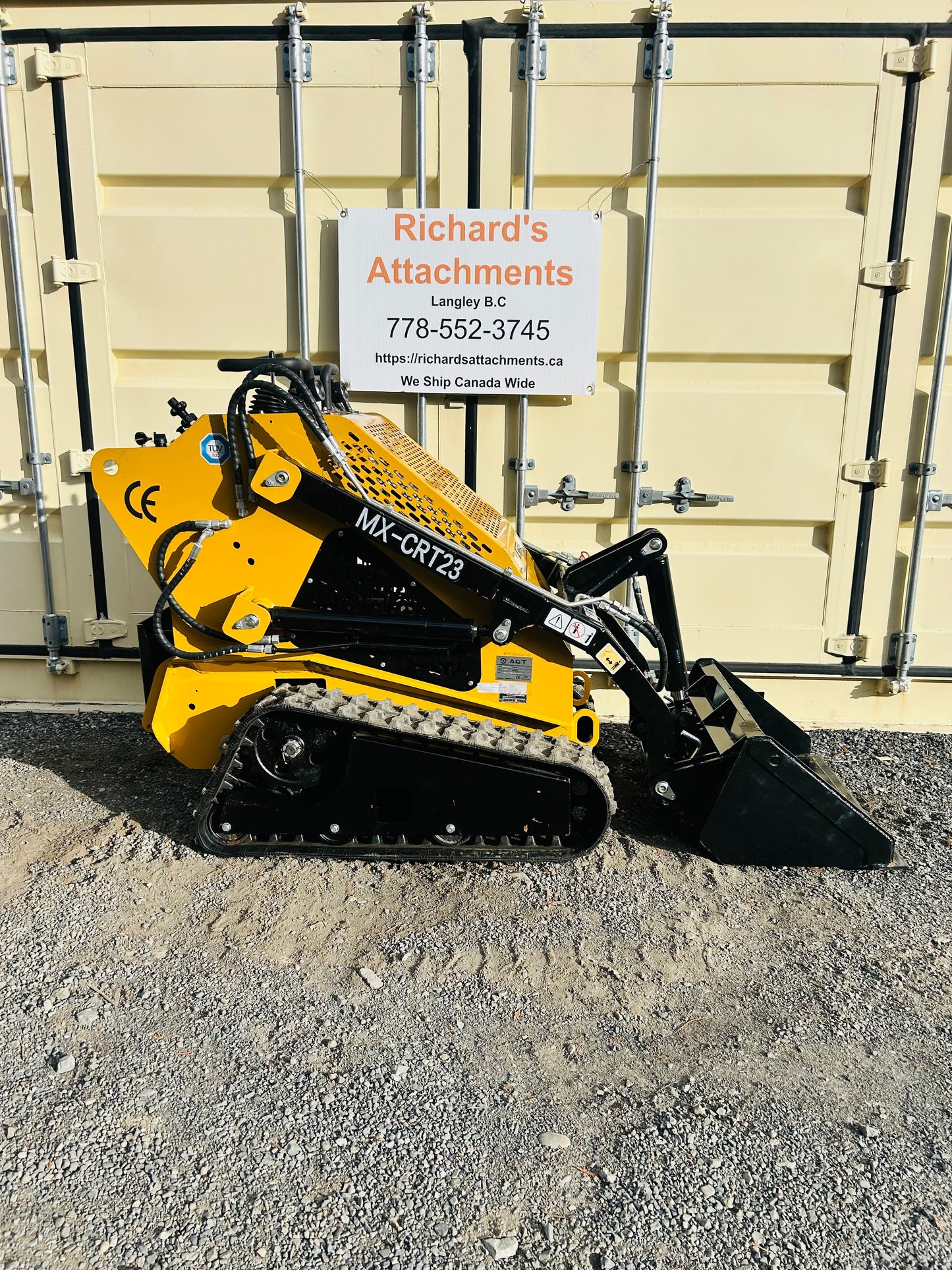 New MX-CRT23 Mini Skid Steer Track Loader