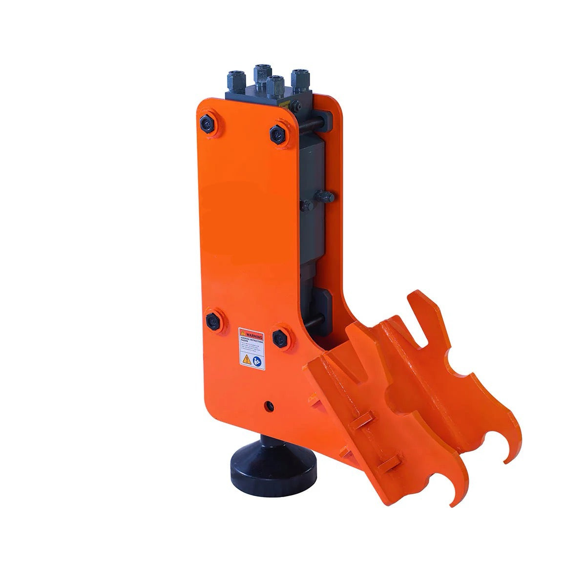 New Premium Excavator Hydraulic Post Pounder, 700 Ft-lb Energy Class, 500-900 BPM, 8” Post Capacity, 4-7 Ton Excavator