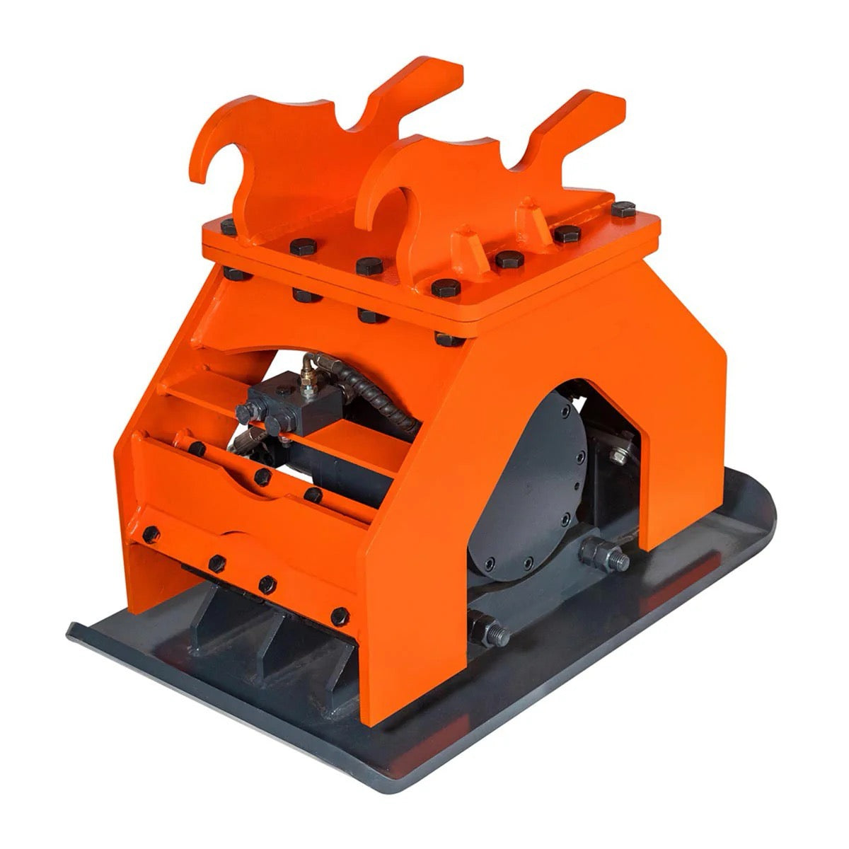 New Premium 11,000-lb Hydraulic Plate Compactor, 4-7 Ton Excavator Weight, 39” Compact Capacity