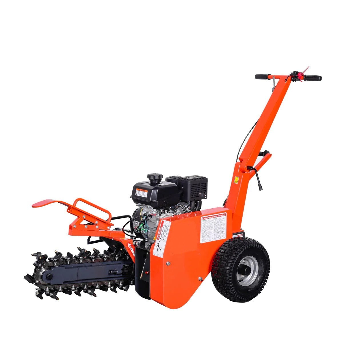 New Premium 18” Kohler Powered Trenching Machine, 4” Trench Width, 18” Trench Depth, 7 HP Gasoline Engine, Auto-Feed Auger