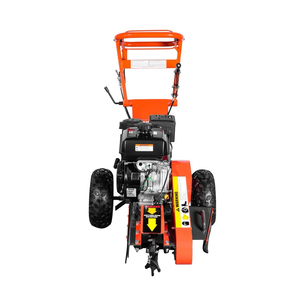 New Premium Walk-Behind Kohler Powered Stump Grinder, 9 Carbide Teeth, 24” Cutting Capacity