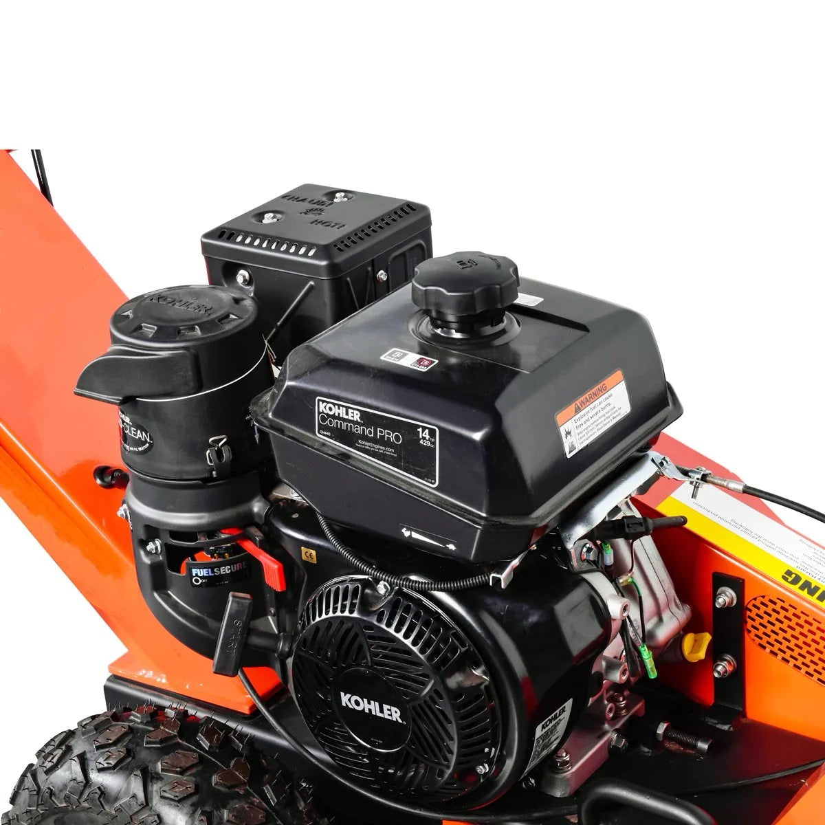 New Premium Walk-Behind Kohler Powered Stump Grinder, 9 Carbide Teeth, 24” Cutting Capacity