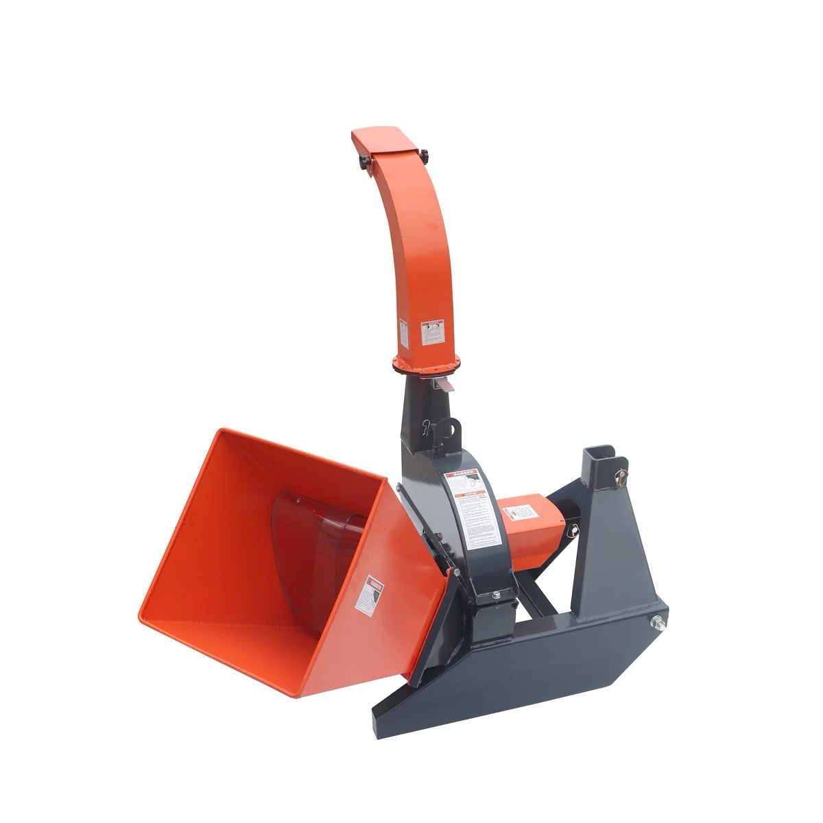 New Premium Sub Compact 3-Point Wood Chipper, 4" Chipping Capacity, Category 1 Hookup, 30-50 HP Tractor