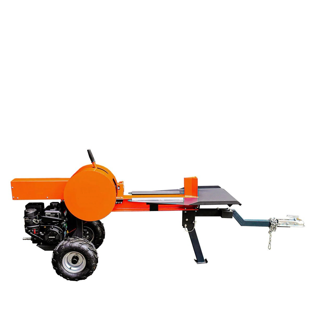 New Premium 34 Ton ATV/UTV Tow-Behind Log Splitter, 7 HP Kohler Gasoline Engine, 28” Log Diameter Capacity, 3-Sec Cycle Time