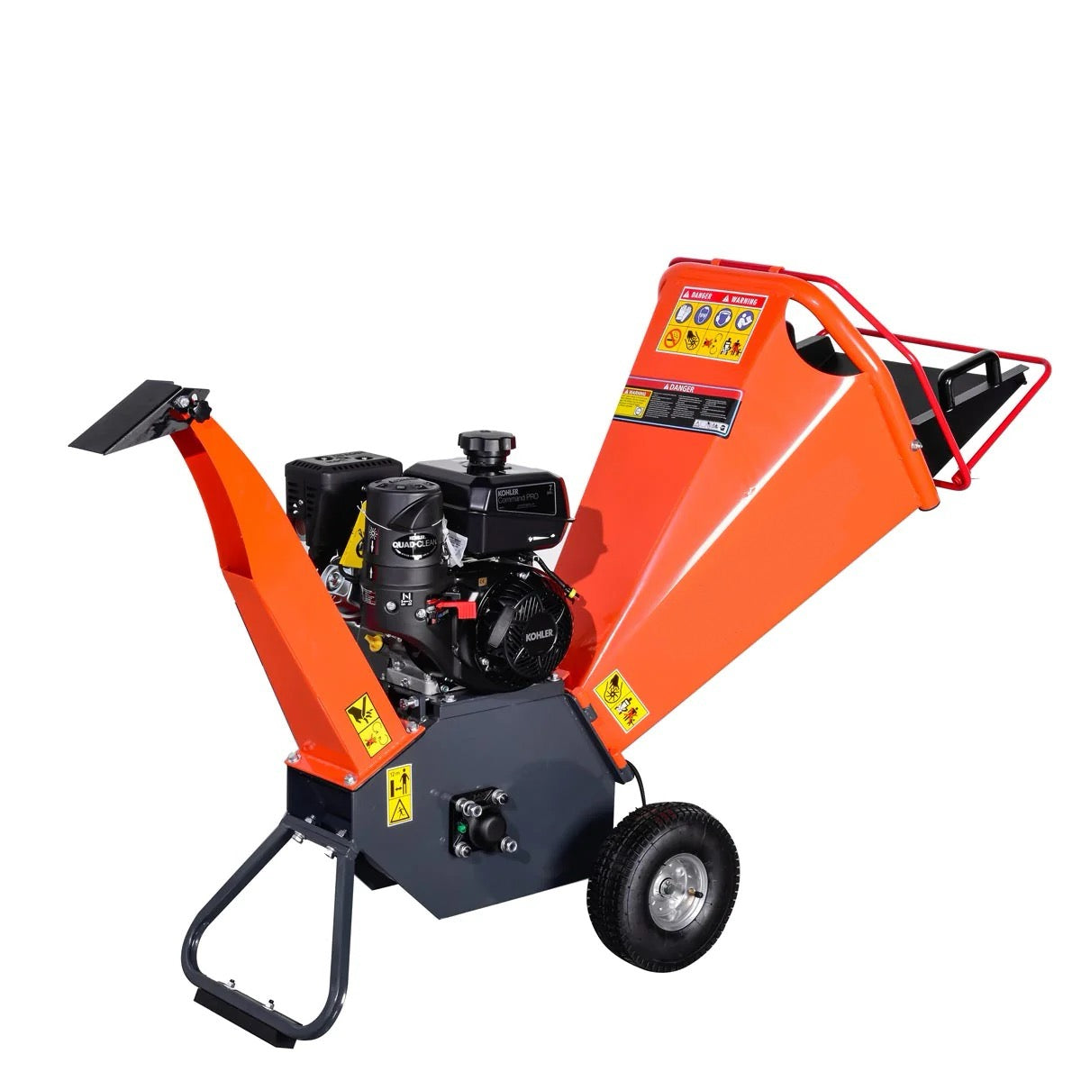 New Premium 4" Wood Chipper Powered by 7 HP Kohler Command Pro Series Engine