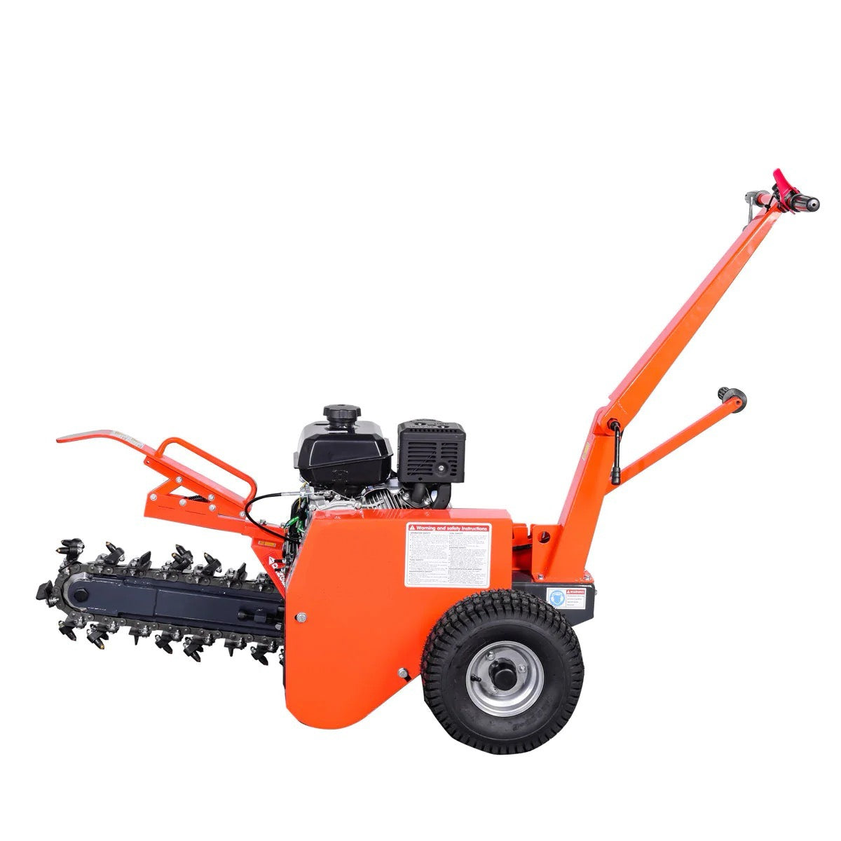 New Premium 18” Kohler Powered Trenching Machine, 4” Trench Width, 18” Trench Depth, 7 HP Gasoline Engine, Auto-Feed Auger