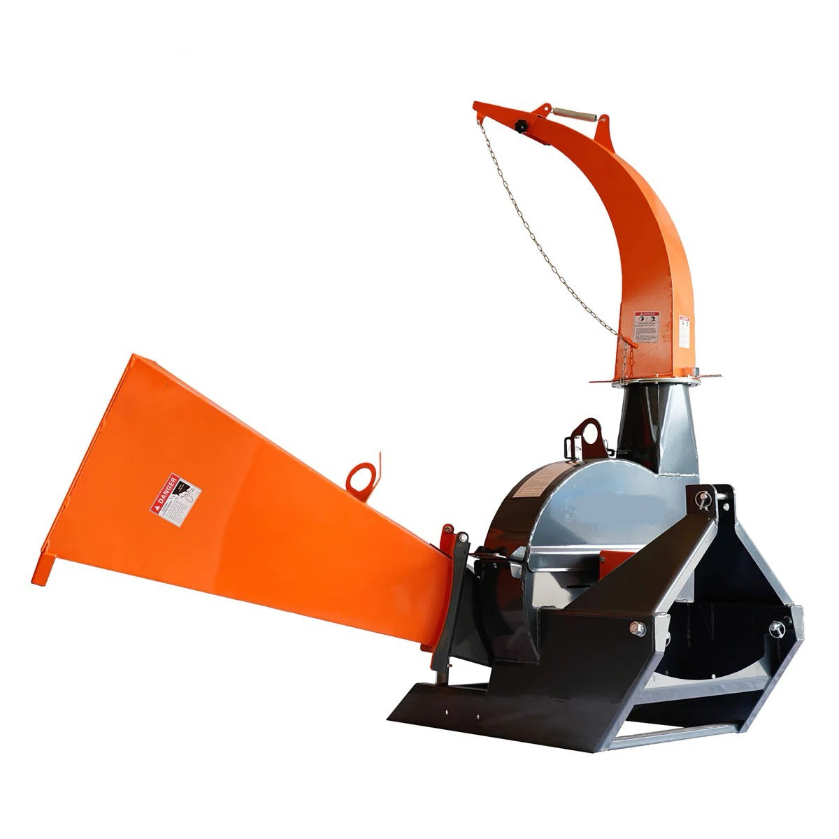 New Premium Compact 3-Point Wood Chipper, 6" Chipping Capacity, Category 1 Hookup, 30-75 HP Tractor