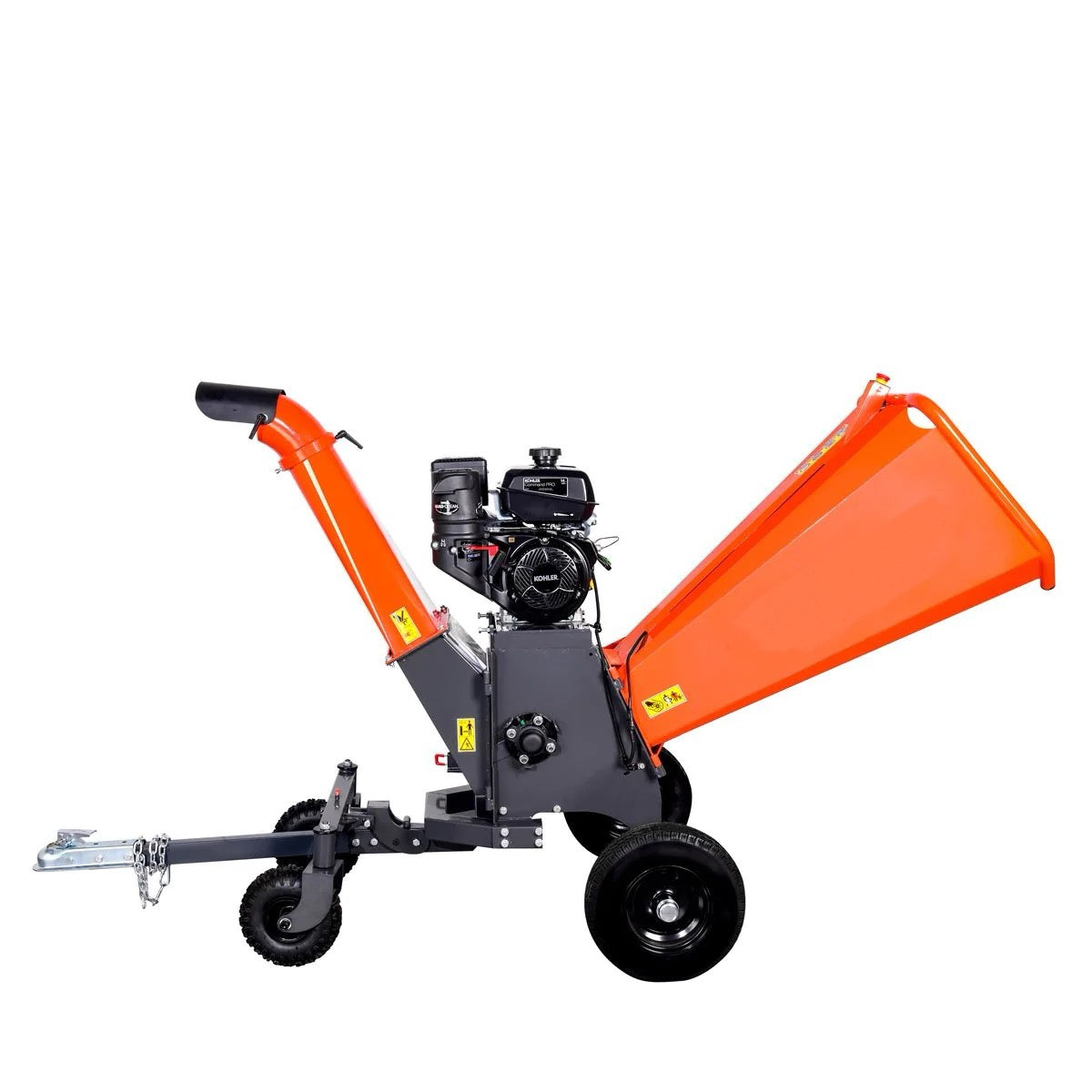 New Premium 6" Wood Chipper Powered by Kohler 14 HP Command Pro Series, ATV Tow-Behind