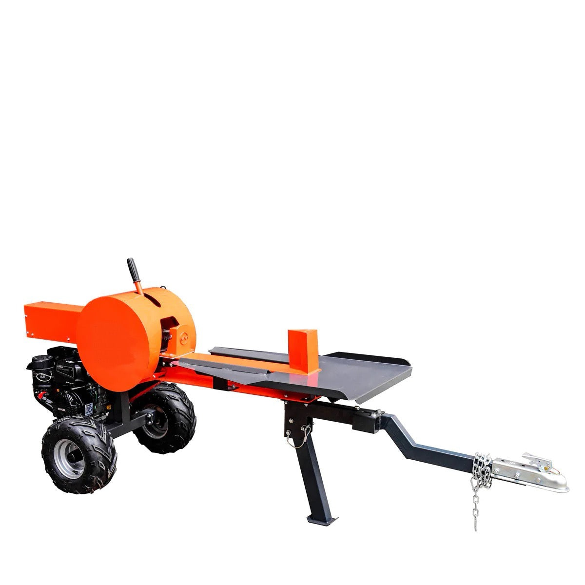 New Premium 34 Ton ATV/UTV Tow-Behind Log Splitter, 7 HP Kohler Gasoline Engine, 28” Log Diameter Capacity, 3-Sec Cycle Time