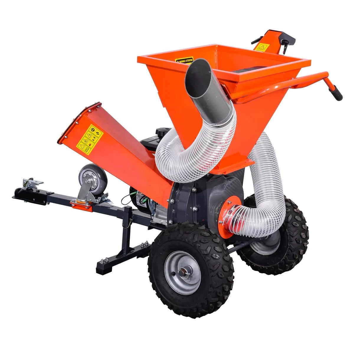 New Premium 3-in-1 3” Wood Chipper, Shredder & Vacuum, ATV Tow-Behind, 7 HP Kohler Engine, 6" Suction Port